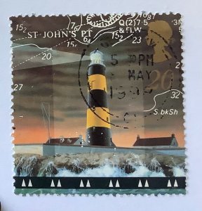 Great Britain 1998 Scott 1804 used - 	St.John's Point lighthouse