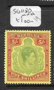 BERMUDA  (PP0710B) KGVI 5/-  SG 118D  MNH