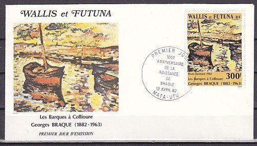 Wallis & Futuna, Scott cat. C113. Painting issue. First day cover. ^