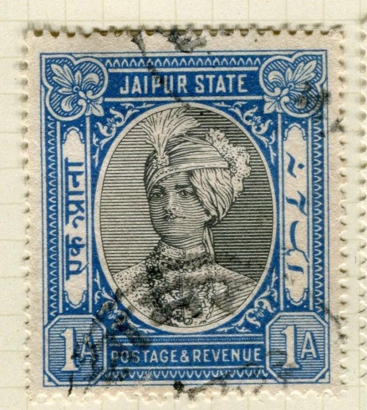 INDIA;   JAIPUR  1932 early Investiture issue fine used 1a. value