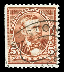 Scott 255 5c Grant Bureau Issue Used VF Cat $9