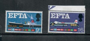 G.B 1967 COMMEMORATIVE SET EFTA ISSUE , MINT NEVER HINGED 130121