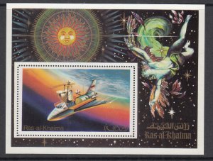 Ras al Khaima MI 758 BL133 Space Souvenir Sheet MNH VF