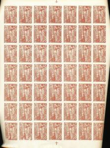 Turkestan Cinderella Poster Camel Sheets MNH x 6 (294 Stamps)Ac451