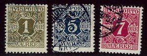 Denmark SC P1-P3 Used F-VF SCV$17.50...Worth a Close Look!