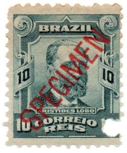 (I.B) Brazil Postal : Lobo 10c (ABN specimen)