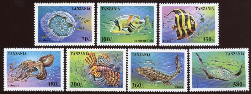 Tanzania Sc # 940-946, 1174A-1174G, 1404-1410. MNH.  3 Sets. 2017 SCV $26.10