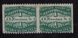 U.S. - RS87c - Pair - A.H. Flanders, M.D.