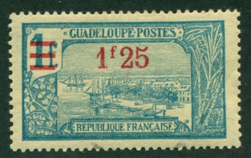 Guadeloupe 1924 #91 MH SCV (2018) = $0.65