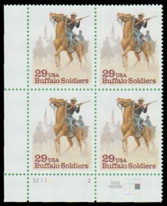 PCBstamps   US #2818 PB $1.26(4x29c) Buffalo Soldiers, MNH, (PB-3)