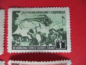 SG498-505 1948 Albania Construction of Durres - Tirana Railway Set MM