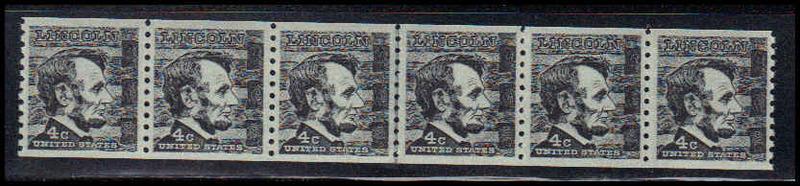 1303 Very Fine MNH CL Strip of 6 WD1956