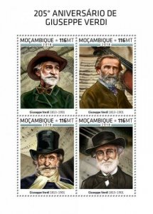 HERRICKSTAMP NEW ISSUES MOZAMBIQUE Giuseppe Verdi Sheetlet