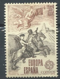 Spain Sc#2147 MNH, 5p brn & sep, Europa (C.E.P.T.) 1979 - History of the Post...