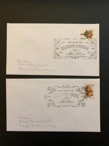 US-2017 Scott 5199-5200 Pair. Celebration Boutonniere and Corsage FDC