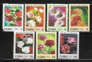 Cuba 3010-3016 1988 Mother's Day set MNH DAMAGED 3010