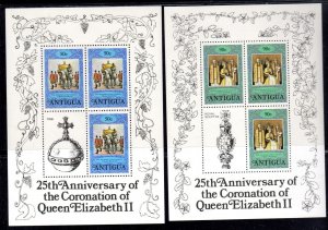 ANTIGUA #508-512 1978 QEII 25TH CORONATION ANNIV. MINT VF NH O.G SHEET3 + L