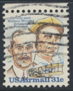 USA  SC#  C91 Airmail Used 1978 Wilbur & Orville Wright  see scan