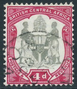 British Central Africa, Sc #46, 4d Used