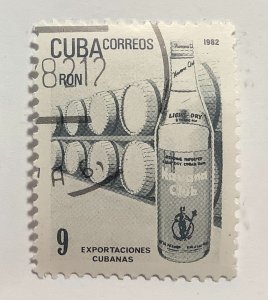 Cuba 1982 Scott 2489 CTO no gum - 9c, Exports, Rum