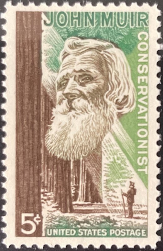 Scott #1245 1964 5¢ John Muir MNH OG VF