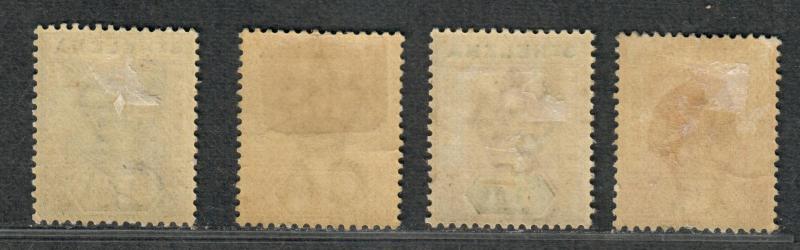 St. Helena Sc#41-44 M/H/F-VF, Partial Set, Cv. $49.50