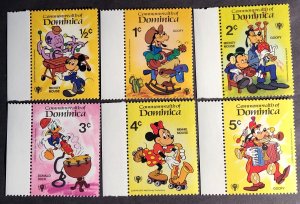 Dominica- Disney Stamps 1979- Set of Six- #644-649