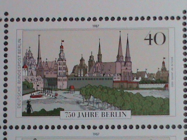 GERMANY-BERLIN STAMP-1987 SC#1496a 750TH ANNIVERSARY OF BERLIN MNH S/S-VF