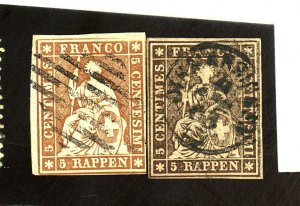 SWITZERLAND #24-5 USED FVF Cat $155