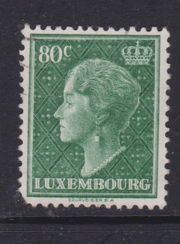 Luxembourg 1949 Grand Duchess Charlotte 80c Fine Used SG 517 VGC
