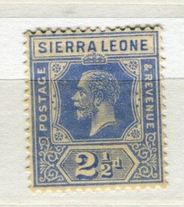 SIERRA LEONE; 1912-20 early GV issue fine Mint hinged Shade of 2.5d. value