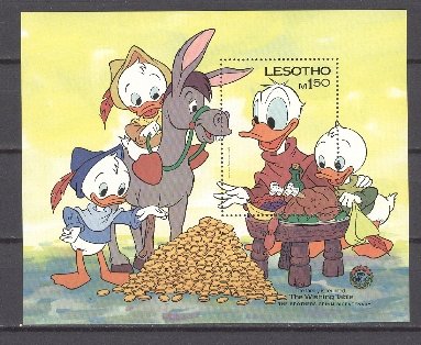 LESOTHO DISNEY #511...SOUV. SHEET...MNH...$6.00