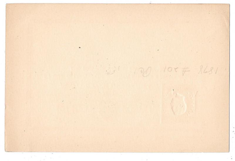 Portugal Madeira 15 Reis Postal Stationery Card 1878 HG 1 Unused