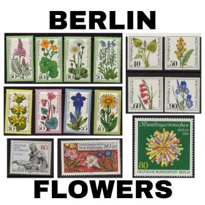 Thematic Stamps - Berlin - Flowers - Choose from dropdown menu