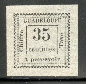 Guadeloupe # J11, Mint Hinge.