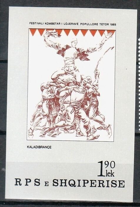 Albania Sc 2198 NH S/S of 1985 - Folk Theater