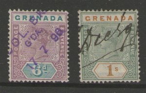 Grenada 1895 SG 53,55 Sc 44,46 FU