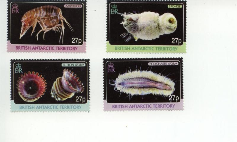 2010 BAT Marine Biodiversity (Scott 418-21) MNH