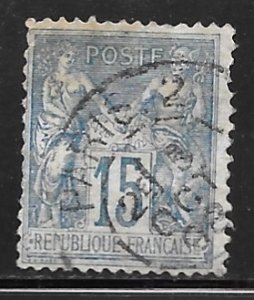 France 103: 15c Peace and Commerce, used, F