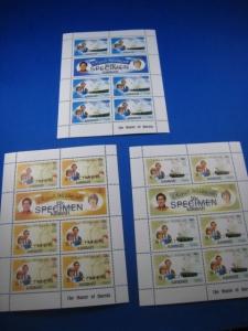 KIRIBATI  -  SCOTT # 373-378  -  SPECIMEN MINI SHEETS  -  MNH