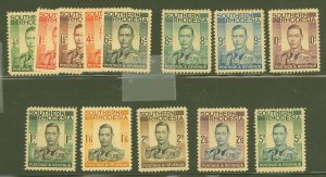 Southern Rhodesia #42-54 Unused Single (Complete Set)