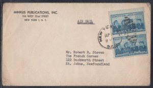 United States - Sep 1948 New York NY to St. John's, Nfld