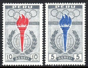 Peru 1961 MNH Stamps Scott C172-173 Sport Olympic Games