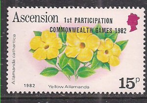 Ascension 1981 QE2 15p Flowers SG 326 MNH ( E1098 )