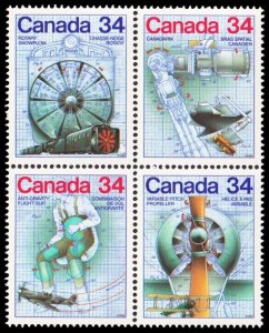 Canada Scott 1102a Block of 4 (1986 ) Mint NH VF M