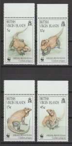 BRITISH VIRGIN ISLANDS 1994 WWF SG 863/6 MNH