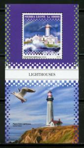 SIERRA  LEONE   2018  LIGHTHOUSES  SOUVENIR SHEET MINT NEVER HINGED