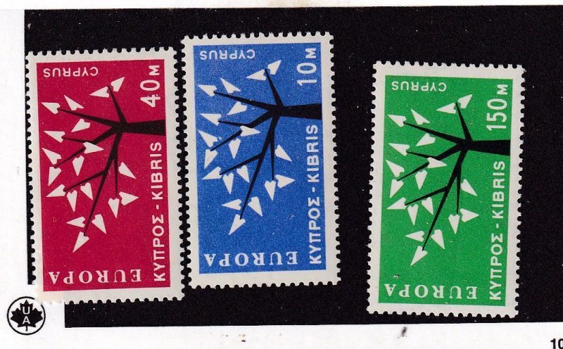 GREECE # 219-221 VF-MNH EUROPA CAT VALUE $76+ US$