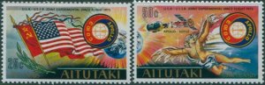 Aitutaki 1975 SG148-149 Apollo Soyuz Space set MLH