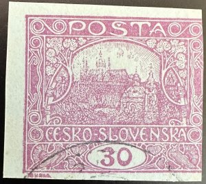Czechoslovakia 1919-20 Sc.47a imperf used CV $175